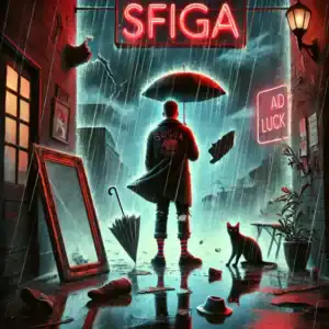 La sfortuna non esiste: significato della canzone tra caso e scelte Una persona di spalle con un gatto nero di fianco e la scritta sfiga come cover della canzone di In3ccioSonoro La sfortuna non esiste