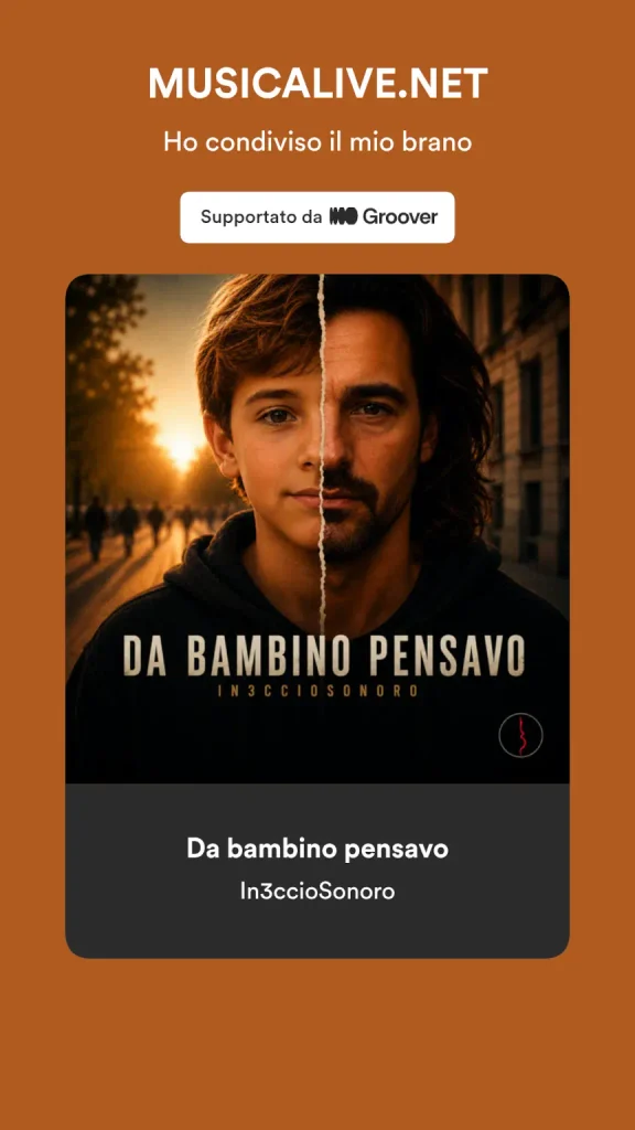 Da bambino pensavo di In3ccioSonoro condivisa da MusicAlive tramite Groover