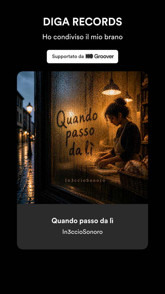 Quando passo da lì di In3ccioSonoro selezionata da Diga Records tramite Groover