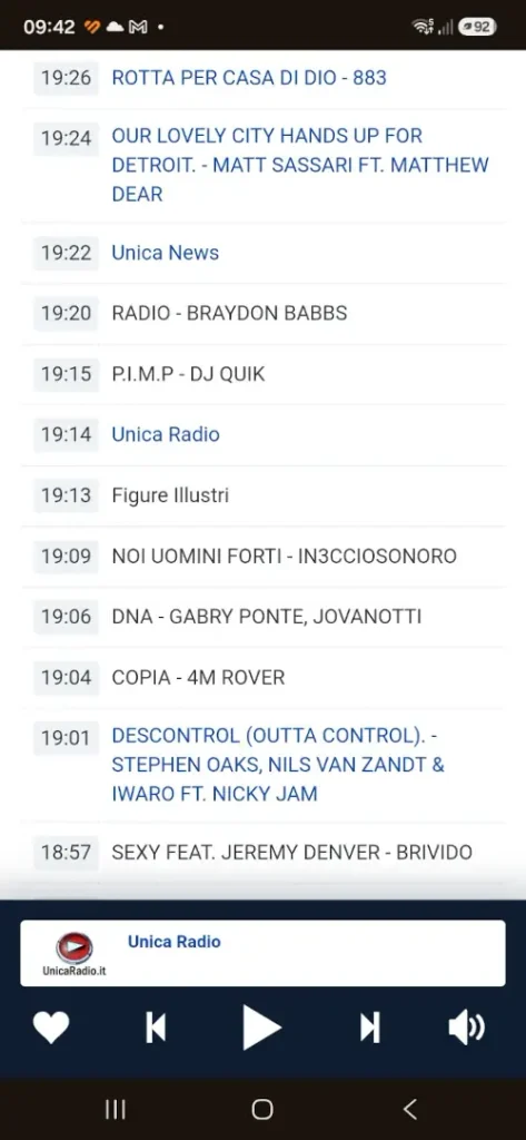 Noi uomini forti di In3ccioSonoro nella programmazione di Unica Radio
